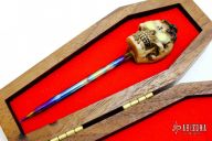 Titanium Spike w/ GITD Eyes Skull