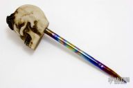 Titanium Spike w/ GITD Eyes Skull