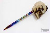 Titanium Spike w/ GITD Eyes Skull