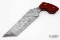 Damascus Push Dagger