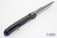 ANAX Tanto - Mirror Polished Blue/Bronze Frame