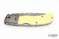 Damascus and Ivory Lockback Auto #9711