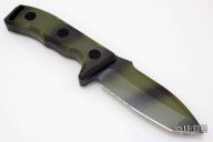 103-14 Currahee Tanto Green Camo Tactical Serrated