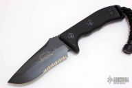 102-2BL Currahee S/E - Black Serrated