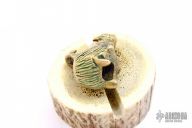 Fierce Dog Bead in Brass