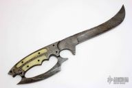 Damascus Upswept D-Guard Fighter