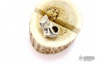 Silver "Monkey Skull" Bead