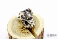 Silver "Cyber Bear" Bead