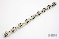 Good Art Hollywood Silver Skull Bracelet