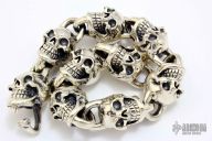 Good Art Hollywood Silver Skull Bracelet