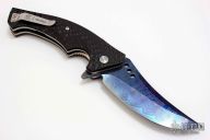 Mamba - Hand Ground Blued Damascus