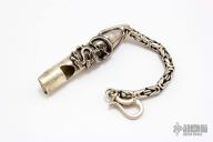 Hand Made Dragon Whistle - .925 Sterling Silver