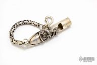 Hand Made Dragon Whistle - .925 Sterling Silver