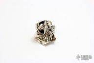 Silver "Cyber Bear" Bead