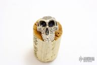 Silver "Monkey Skull" Bead