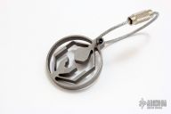 Titanium Heretic Logo Keychain