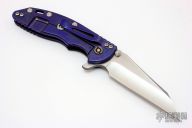 Custom XM-18 3.5" Wharncliffe - Blue Ano/Copper Standoffs