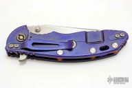 Custom XM-18 3.5" Wharncliffe - Blue Ano/Copper Standoffs