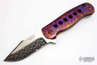 Dressed Patton Flipper - Damascus/Timascus