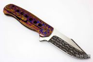 Dressed Patton Flipper - Damascus/Timascus