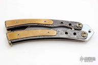 Lambo Balisong - Damascus and Copper