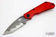 DDC SNG Tanto - Red/Chad Nichols San Mai Damascus