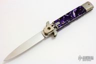 Leverletto - Purple/White Acrylic