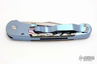 Monaco - Blue Handle / Abalone Inlay / Satin Blade