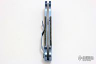 Monaco - Blue Handle / Abalone Inlay / Satin Blade