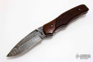 Damascus and Cocobolo Linerlock