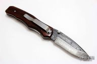Damascus and Cocobolo Linerlock