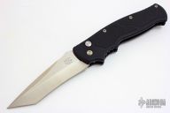 M2 Auto Tanto - Hand Ground/Satin Finish Black