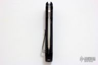 M2 Auto Tanto - Hand Ground/Satin Finish Black