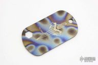 Titanium Dogtag #0191 w/ Ball Chain