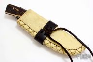 Elk Handled Damascus Hunter