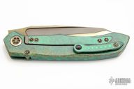 ANAX Tanto - Bronze Satin DLC/Antique Green Titanium