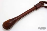 Brown Leather Springloaded Blackjack w/ Strap