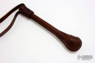 Brown Leather Springloaded Blackjack w/ Strap