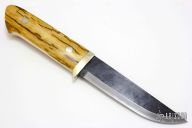 Sheath Knife - Mammoth Ivory Handle by Moriya