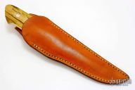 Sheath Knife - Mammoth Ivory Handle by Moriya