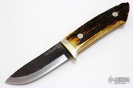 Sheath Knife - Stag Handle by Moriya