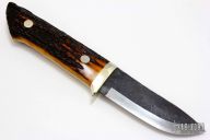 Sheath Knife - Stag Handle by Moriya