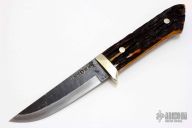 Sheath Knife - Stag Handle by Moriya