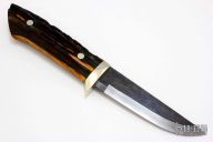 Sheath Knife - Stag Handle by Moriya