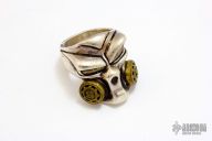 Silver/Brass Gasser Puncher Ring - Size 13