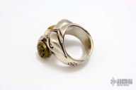 Silver/Brass Gasser Puncher Ring - Size 13