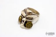 Silver/Brass Gasser Puncher Ring - Size 13