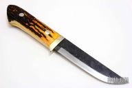Sheath Knife - Stag Handle by Moriya