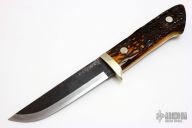 Sheath Knife - Stag Handle by Moriya
