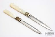 His/Hers Pearl Boot Daggers